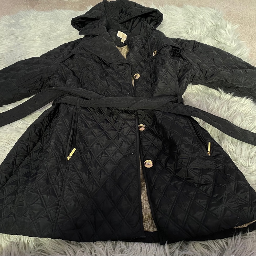 Michael Kors Belted Quilted Jacket